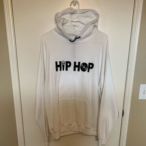 Hip Hop Men Hoodie White Large. Great Condition.